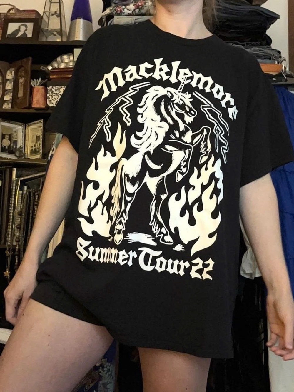 Black Short-Sleeve 'Macklemore Summer Tour 22' Graphic Tee